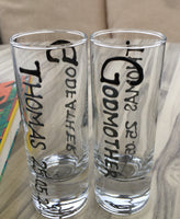 Godmother Design Gift Shot Glass: (Black/Silver)