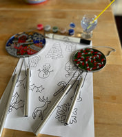 Paint Your Own Craft Kit 36: (2 Christmas Chimes)