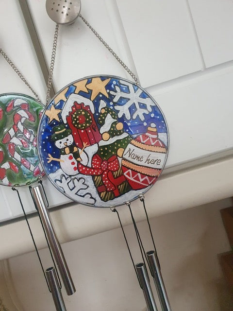 Paint Your Own Craft Kit 36: (2 Christmas Chimes)