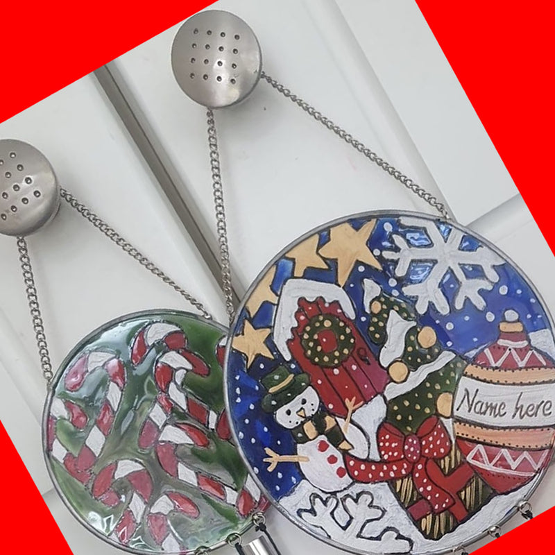 Paint Your Own Craft Kit 37: (2 Christmas Window Plaque)