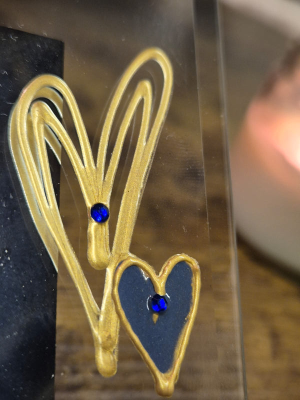 Birthstone September Sapphire Tourmaline  Personalised/Non Personalised Landscape 2 sizes