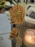 Flower Of The Month Chrysanthemum Flower Hand Painted Portrait Photo Frame 2 sizes