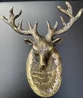 Supersize Highland Stag Door Knocker (Antique Brass)