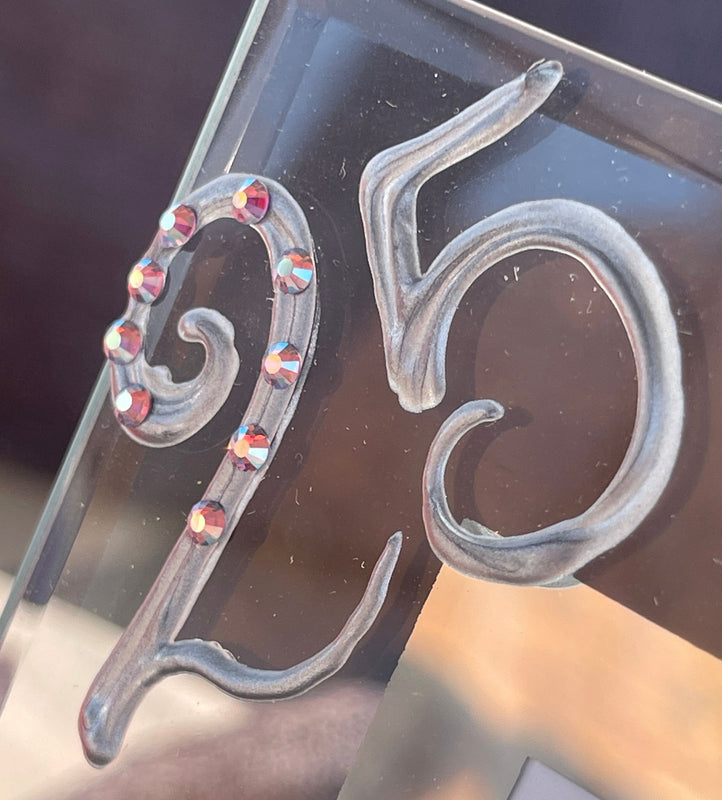 25 Years Wedding Anniversary Gift : Photo Frame Port (Crystalled)