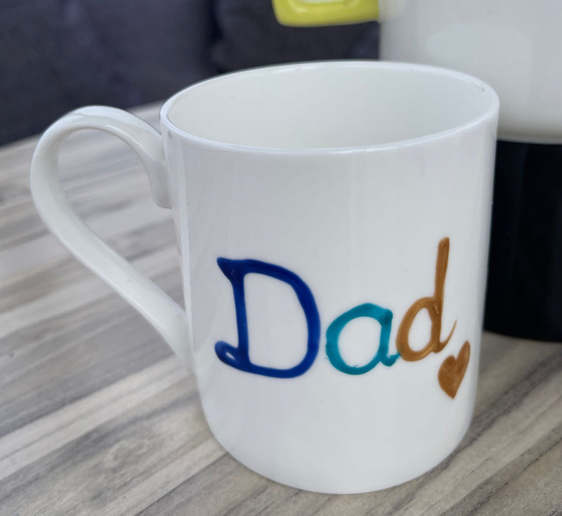 "Big" Daddy Fine Bone China 1 Pint Mug: (Multi Colour Blue)