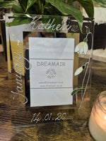 Flower Of Month January Snowdrop Portrait Personalised/Non Personalised Photo Frames 2 sizes