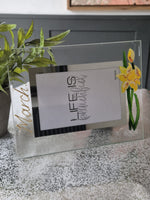 Flower Of  Month March Personalised/Non Personalised Landscape 2 sizes Daffodil