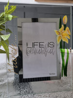 Flower Of The Month March Personalised/Non Personalised Portrait 2 sizes Daffodil