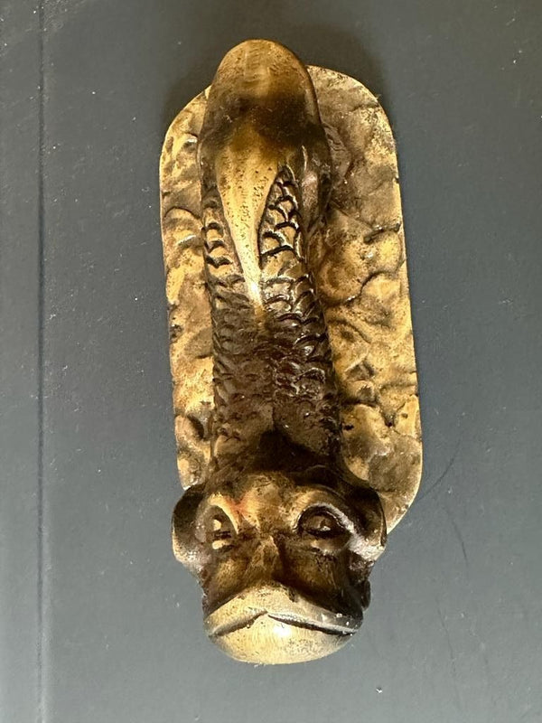 End Of Line Door Knocker - Fish Antique Brass