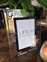 Hand Painted Special Grandson B/S Photo Frame Portrait