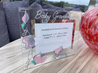 Baby Granddaughter Gift Photo Frame: Landscape (Sweet Pea)