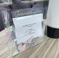 Granddaughters Gift Photo Frame Landscape: (Sweet Pea)