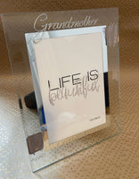 Grandmother variation Photo Frame: Portrait (Coffee/Hearts)