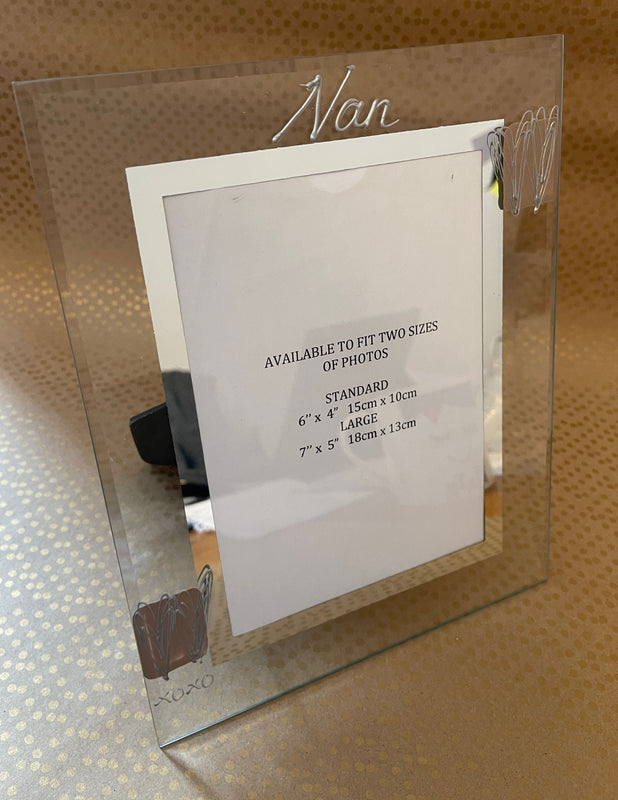 Grandmother variation Photo Frame: Portrait (Coffee/Hearts)