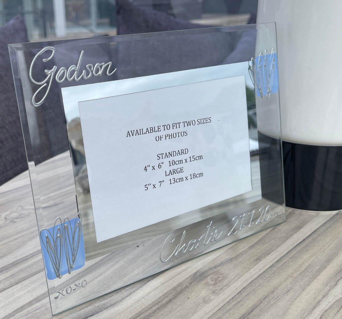 Personalised Godson Land Photo Frame