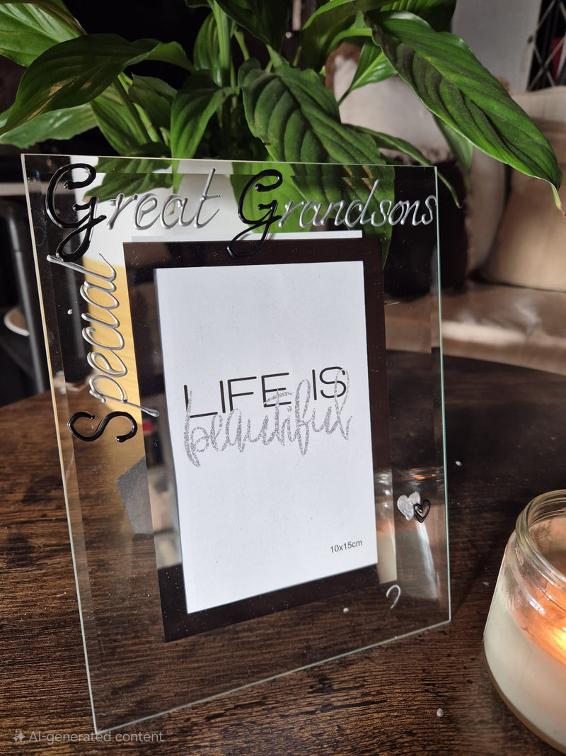 Special Great Grandsons Photo Frame Portrait B/S