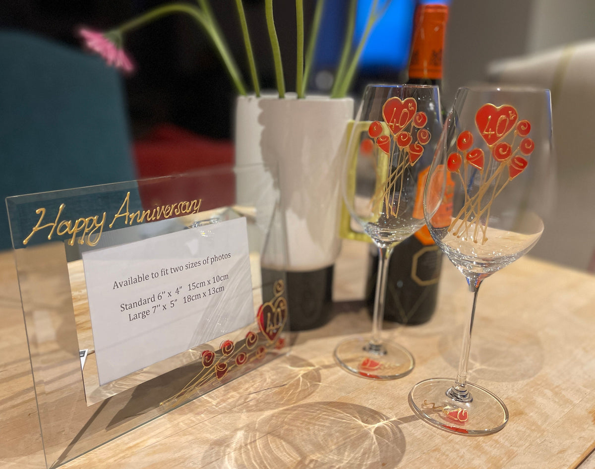 40th Wedding Anniversary Gift Set Flower