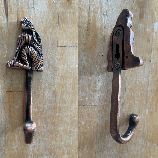 End Of Line Coat Hook - Moon Gazing Hare Copper