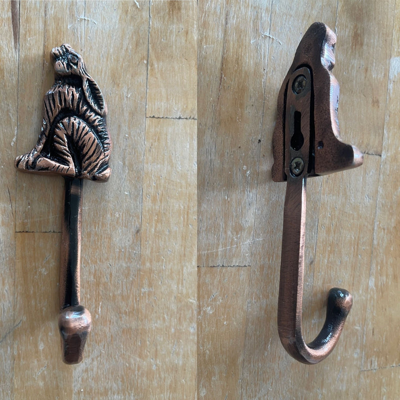 End Of Line Coat Hook - Moon Gazing Hare Copper