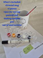 Paint Your Own Football Mug