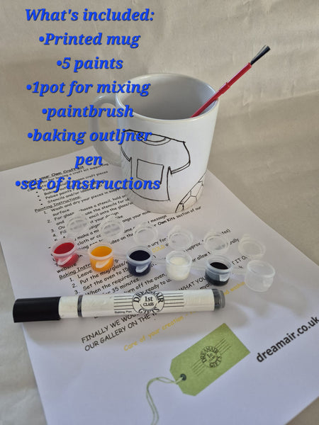 Paint Your Own Football Mug