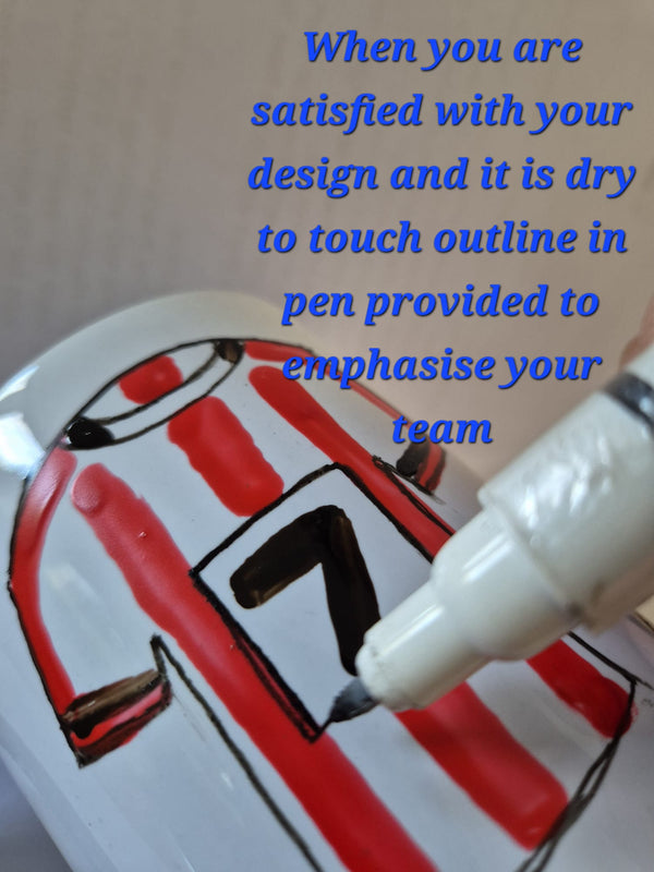 Paint Your Own Football Mug