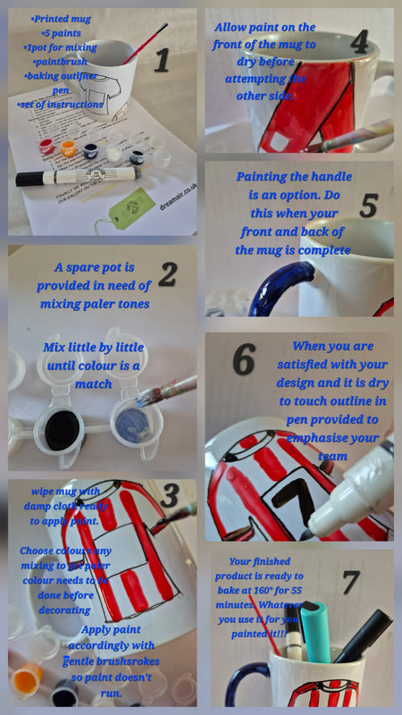 Paint Your Own Football Mug