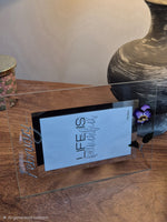 Flower Of The Month February Violet  Personalised/non personalised Landscape 2 sizes