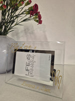 My Love Heart And Crystals Personalised/non personalised Landscape 2 sizes