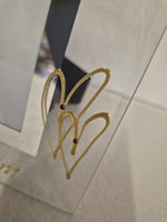 My Love Heart And Crystals Personalised/non personalised Landscape 2 sizes