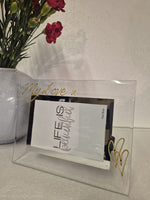 My Love Heart And Crystals Personalised/non personalised Landscape 2 sizes