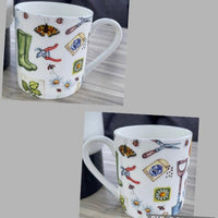 1 Pint Fine Bone China Large Mug Gardening