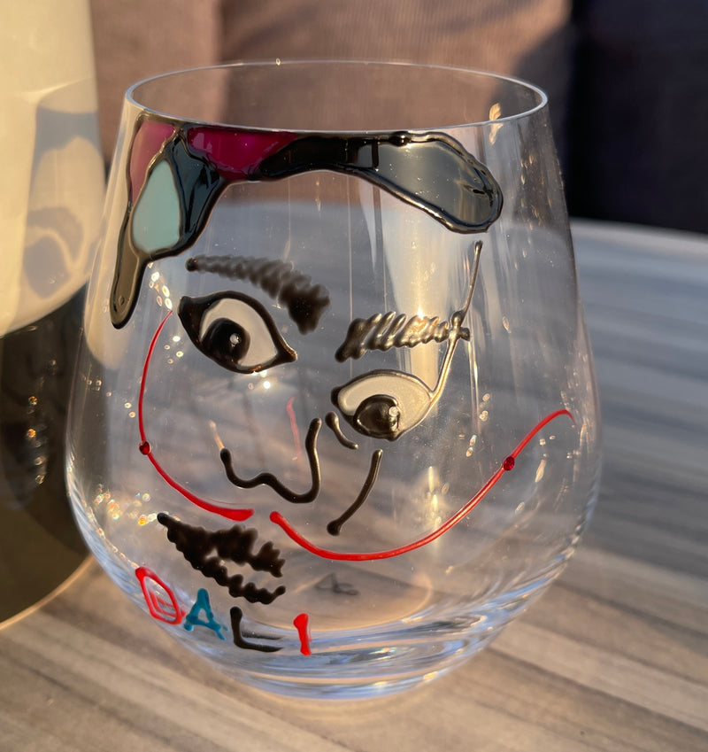 Salvador Dali Crystal Wine Glass/Tumbler