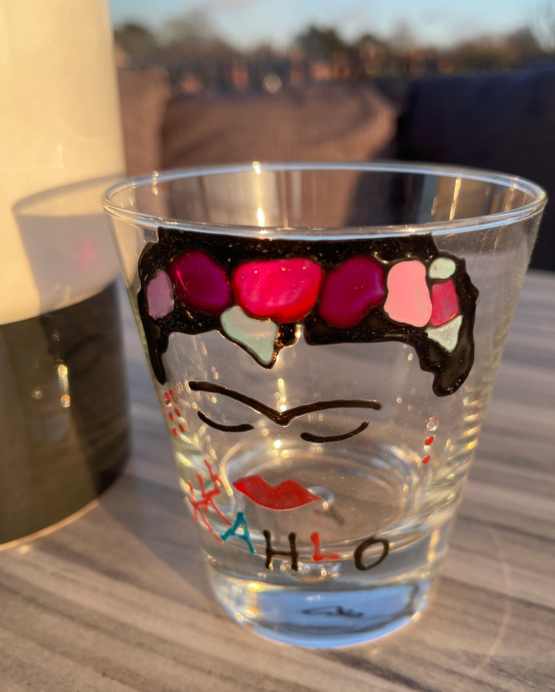 Frida Kahlo Water Bubble Drinking Glass