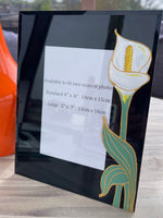 Personalised Arum Lily In Memory Gift Photo Frame Portrait