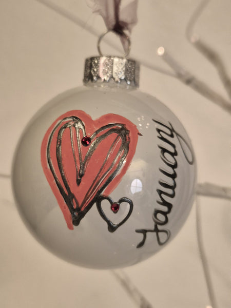 Birthstone Hand Painted Detective Baubles