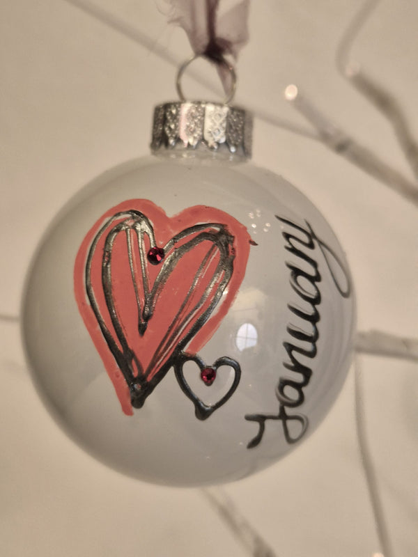 Birthstone Hand Painted Detective Baubles