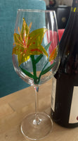 Lily Design Gift Wine Glass: