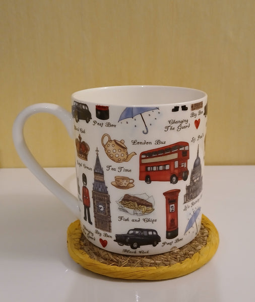 1 Pint Fine Bone China Large Mug London