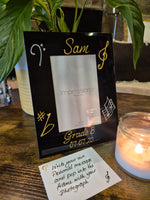 Hand Painted Music Gift Clear/Black Photo Frames Portrait: