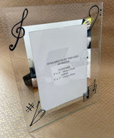 Hand Painted Music Gift Clear/Black Photo Frames Portrait: