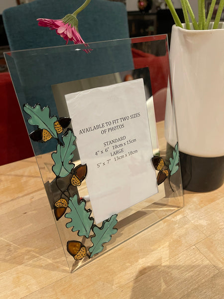 Oak Leaf/Acorn Gift Photo Frame: Portrait