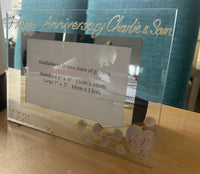 60th Wedding Anniversary Gift Photo: Frame Landscape (Flower)