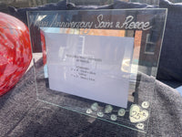 25th Wedding Anniversary Gift Photo: Frame Landscape (Flower)