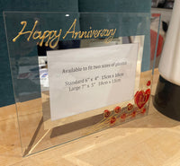 40th Wedding Anniversary Gift Photo: Frame Landscape (Flower)