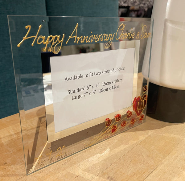 40th Wedding Anniversary Gift Photo: Frame Landscape (Flower)