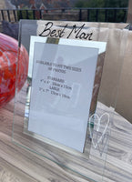Best Man Photo Frame: Portrait (Hearts) 2 Sizes