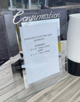 Confirmation Gift Photo Frame Portrait: with crystals