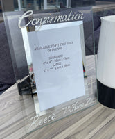 Confirmation Gift Photo Frame Portrait: with crystals