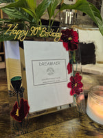 Hand Painted 90th Birthday Gift Photo Frame: Portrait Flowers 4 Designs